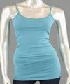 ACTIVE BASIC PLUS SIZE SPAGHETTI TANK TOP WITH ADJUSTABLE STRAPS