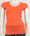 ACTIVE BASIC PLUS SIZE SHORT SLEEVE SCOOP NECK SHIRTS
