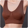 SOFRA SEAMLESS SPORTS BRA WITH PADDING
