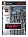 KNOCKER MEN'S BOXER SHORT(ASST COLOR)